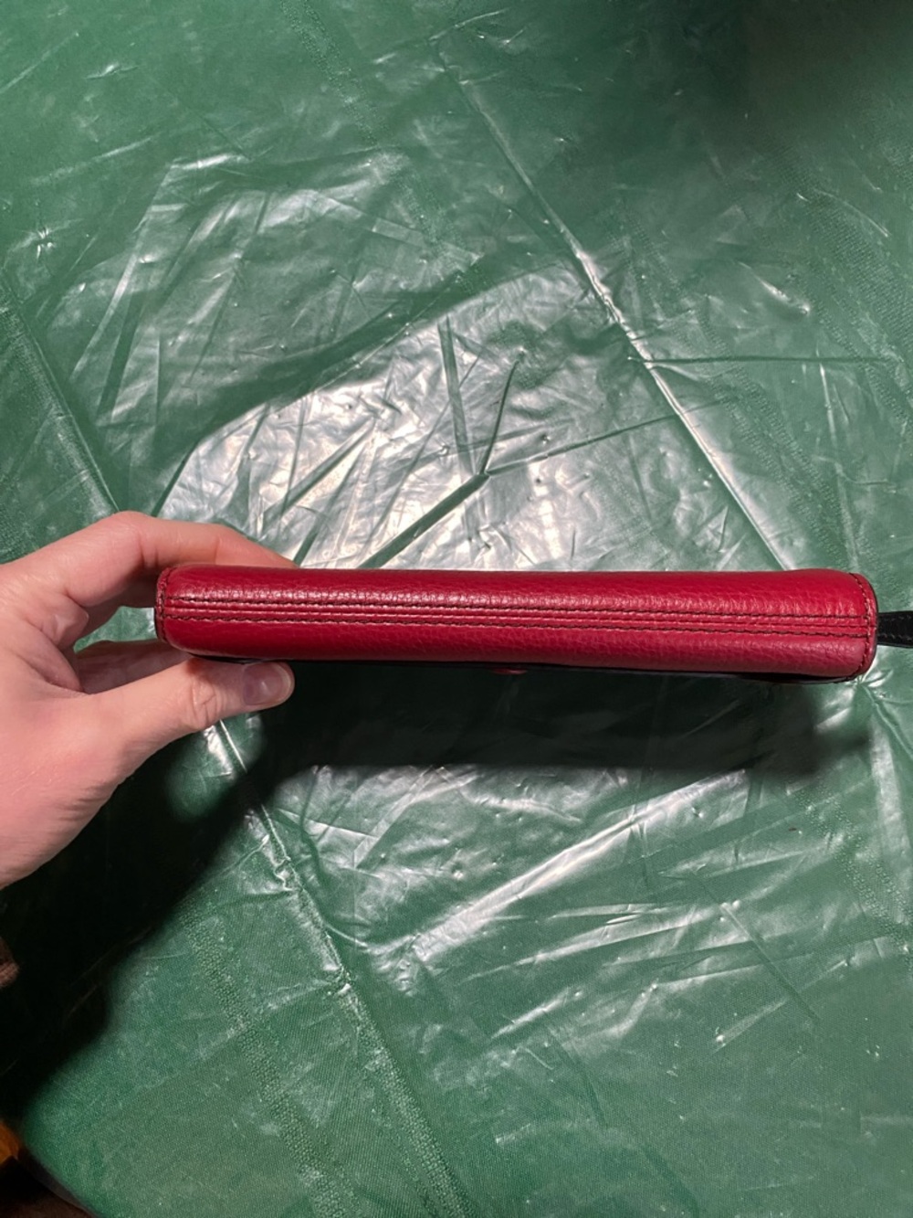 Marc Jacobs Red Pebbled Leather Snap Wallet - Picture 9 of 12